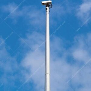 Galvanized Steel circular mast for camera 0.6 tailoring 15 mtr