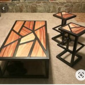 Steel Table & stools for office